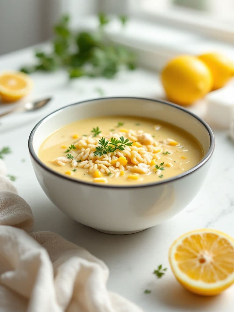 Greek Lemon Chicken Soup (Avgolemono)
