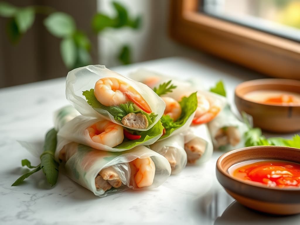 Fresh & Zesty Vietnamese Spring Rolls (Gỏi Cuốn)