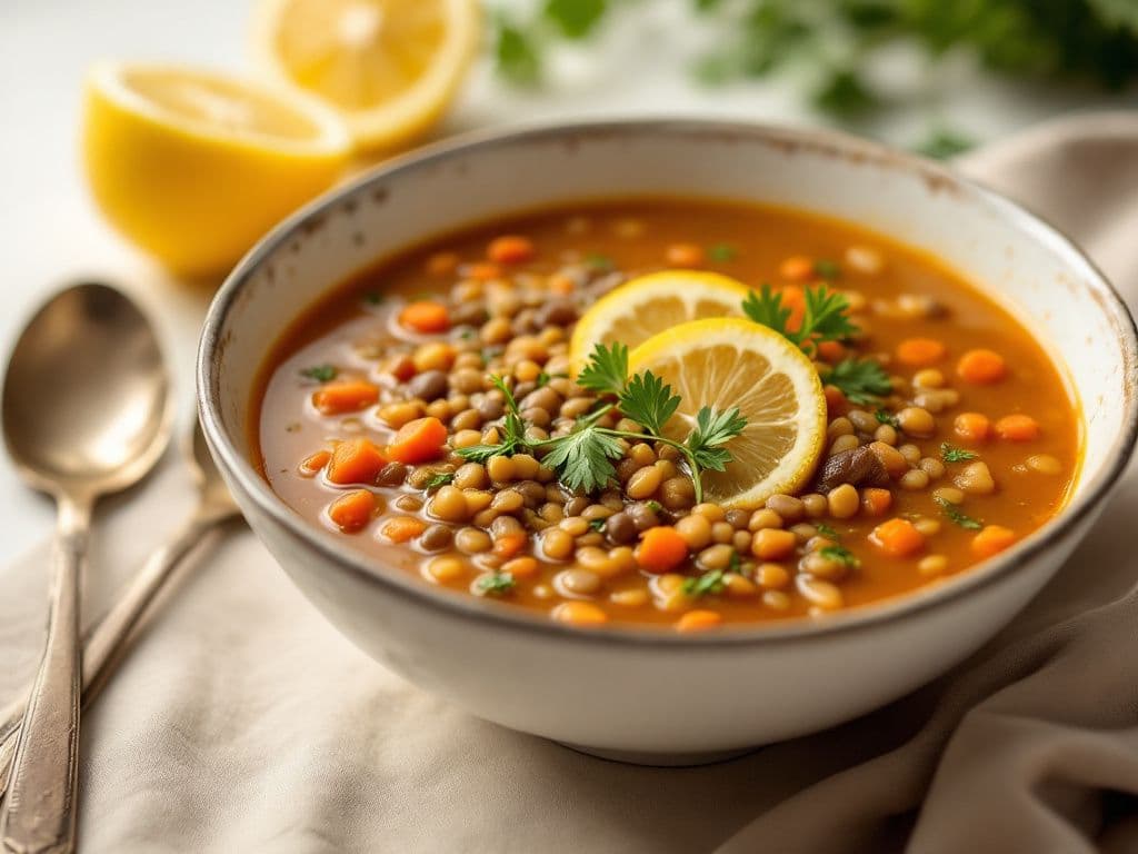 Lentil Soup with Lemon
