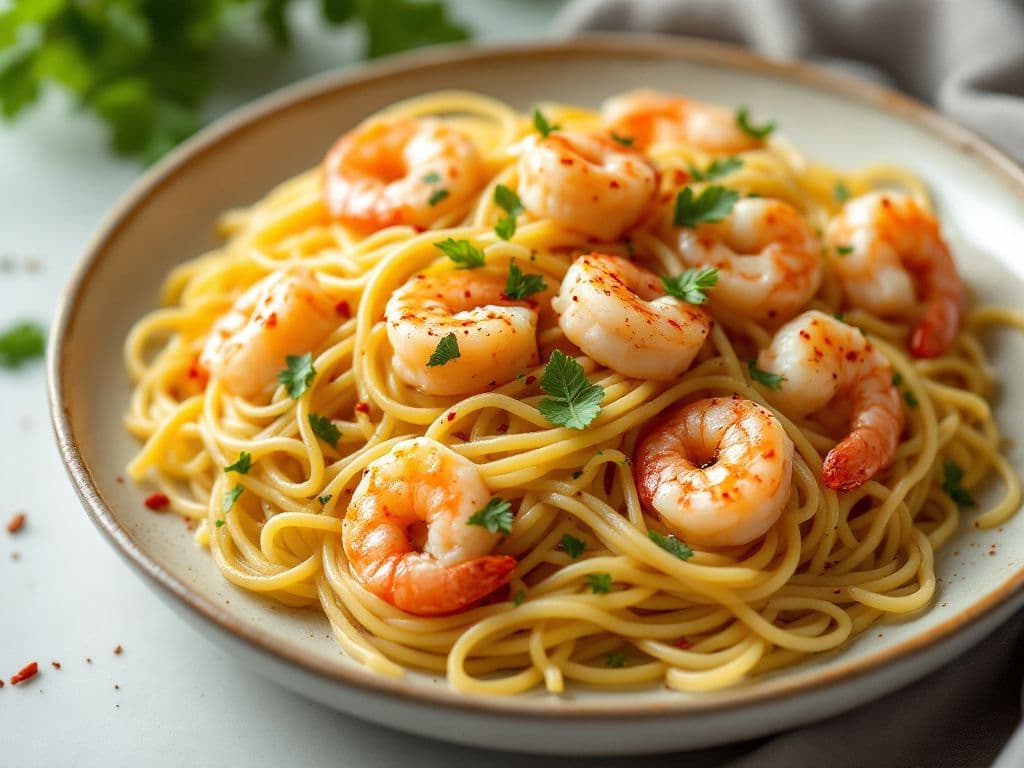 Garlic Butter Shrimp Pasta