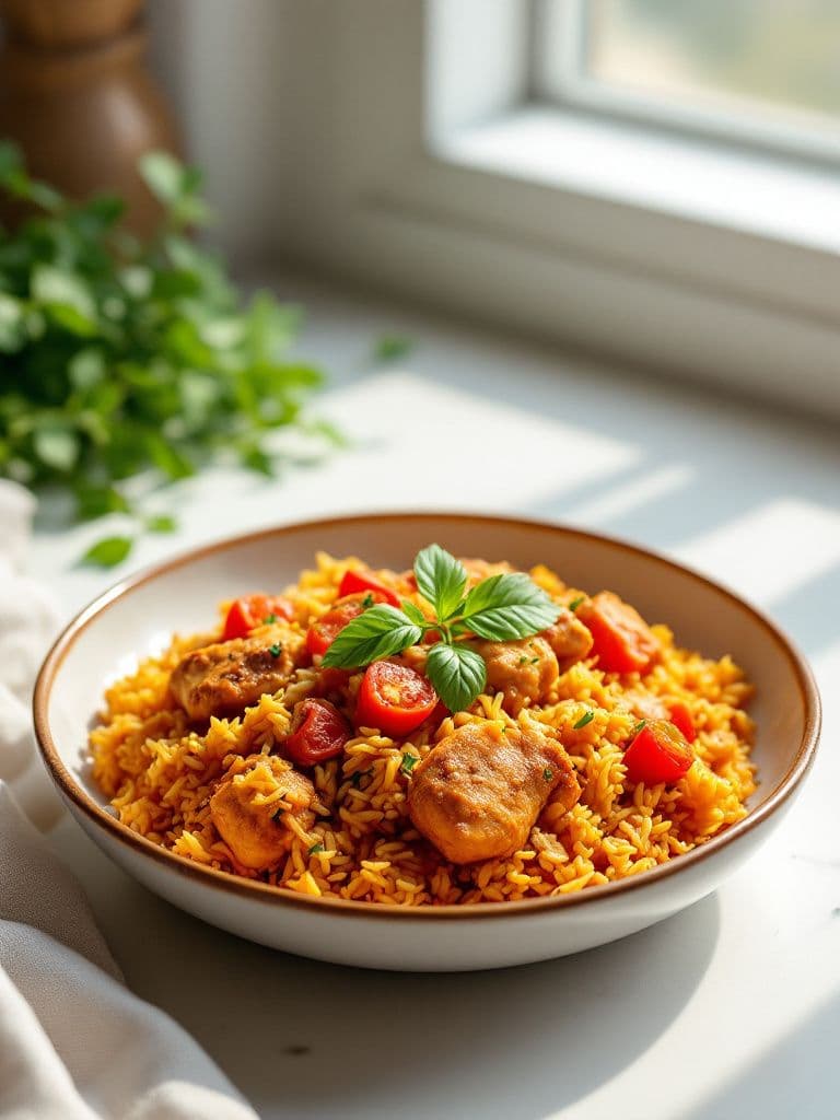Jollof Rice with Chicken