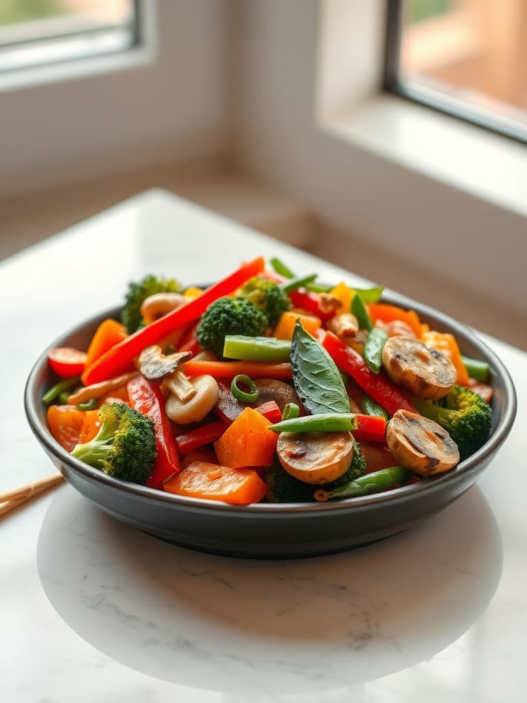 Vibrant Thai Mixed Vegetable Stir-fry (Pad Pak Ruam Mit)