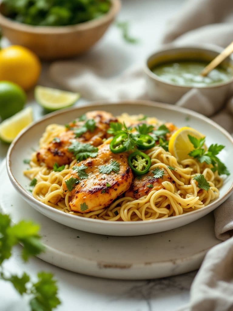 Peruvian Citrus Chicken with Aji Verde