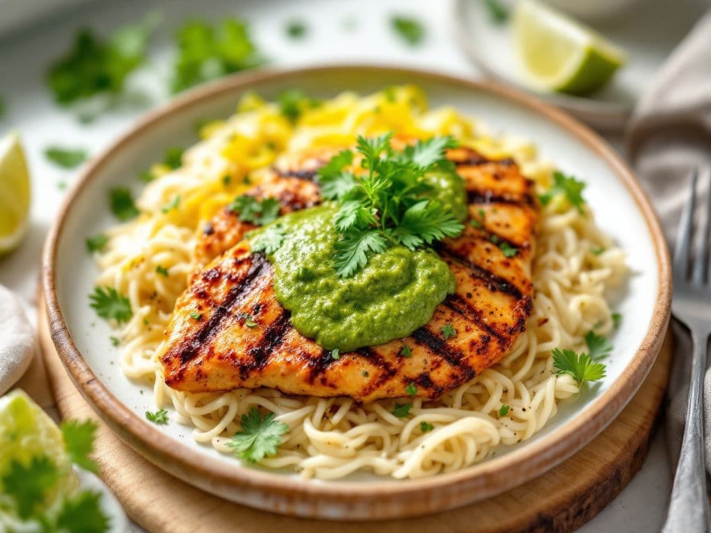 Peruvian Chicken with Aji Verde Sauce