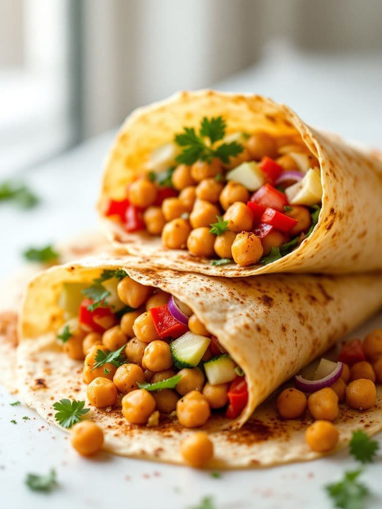 Chickpea Shawarma Wraps