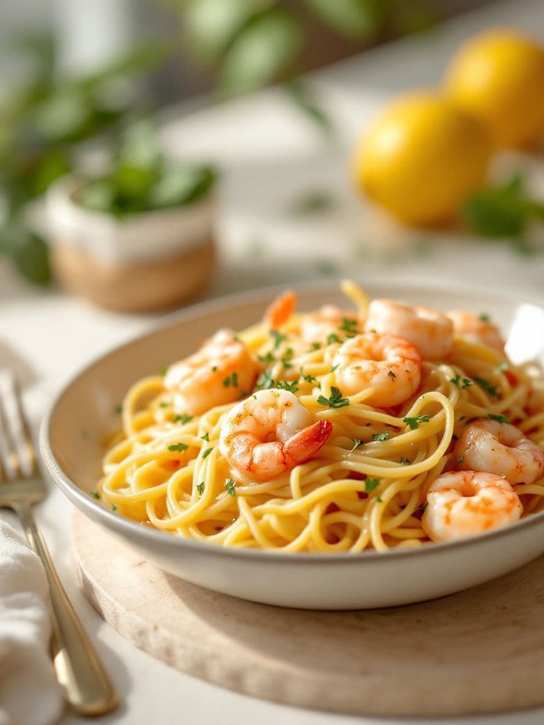 Garlic Butter Shrimp Pasta