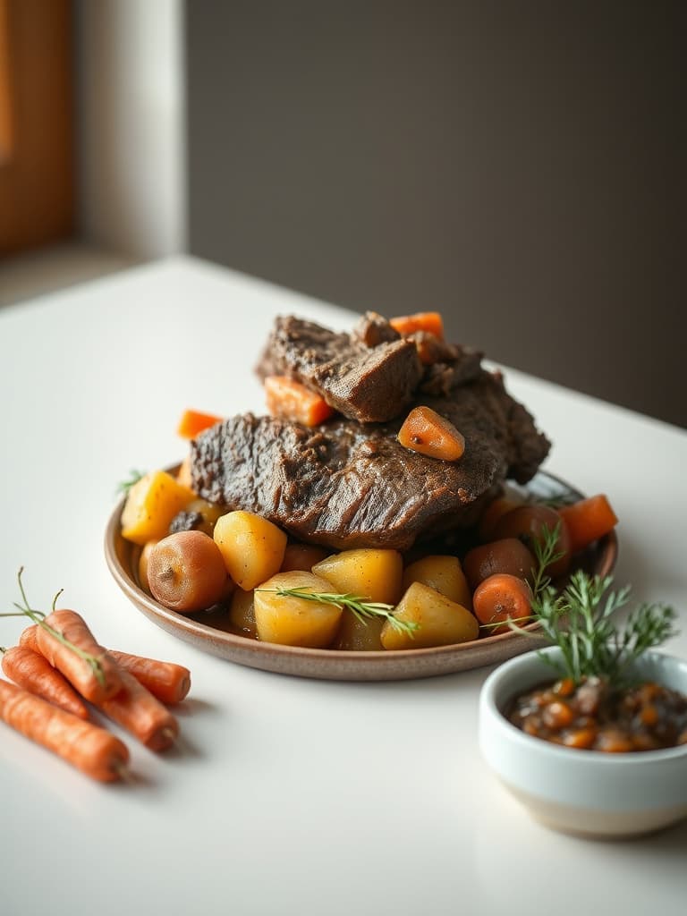 Slow-Cooker Pot Roast with Root Vegetables