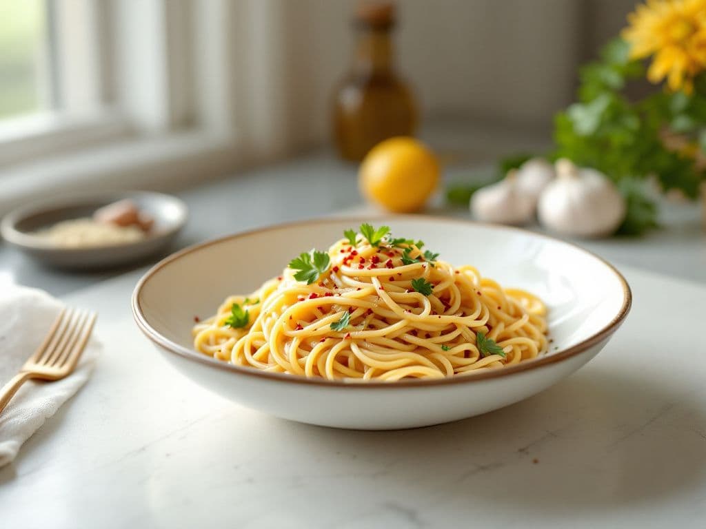 Italian Spaghetti Aglio e Olio
