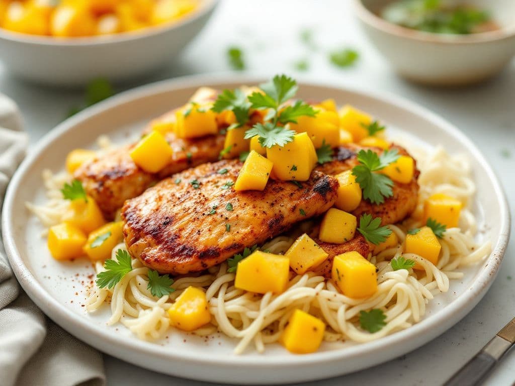 Jerk Chicken with Mango Salsa