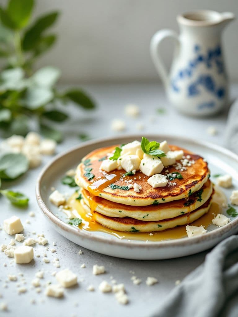 Savory Spinach and Feta Pancakes