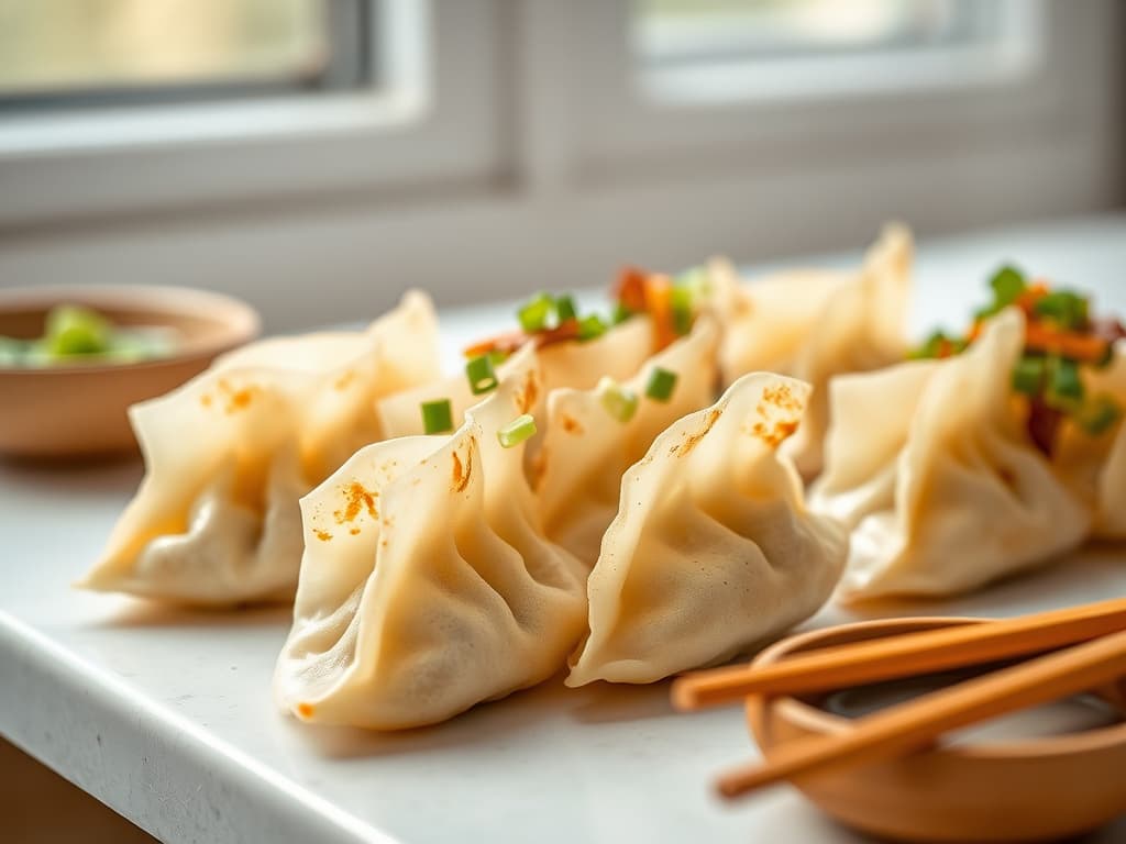 Savory Pork Gyoza (Pan-Fried Dumplings)