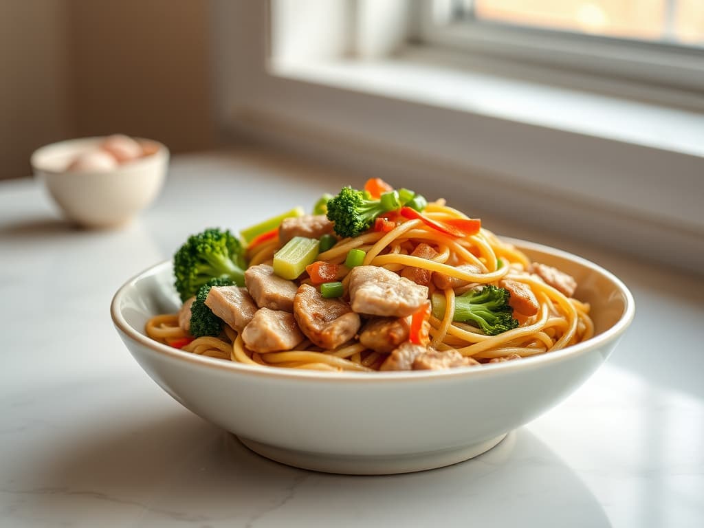 Savory Pad See Ew with Pork