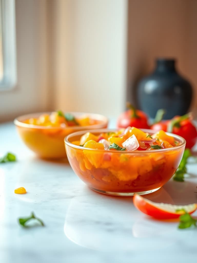 Spicy Mango Habanero Salsa