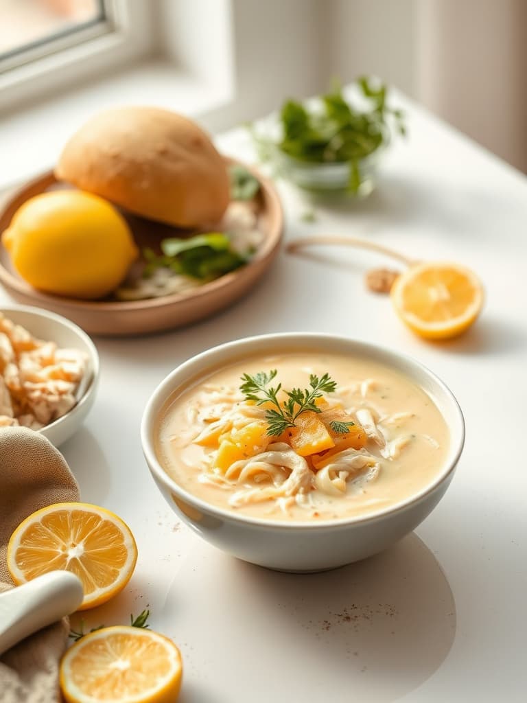 Avgolemono Soup (Greek Lemon-Egg Chicken Soup)