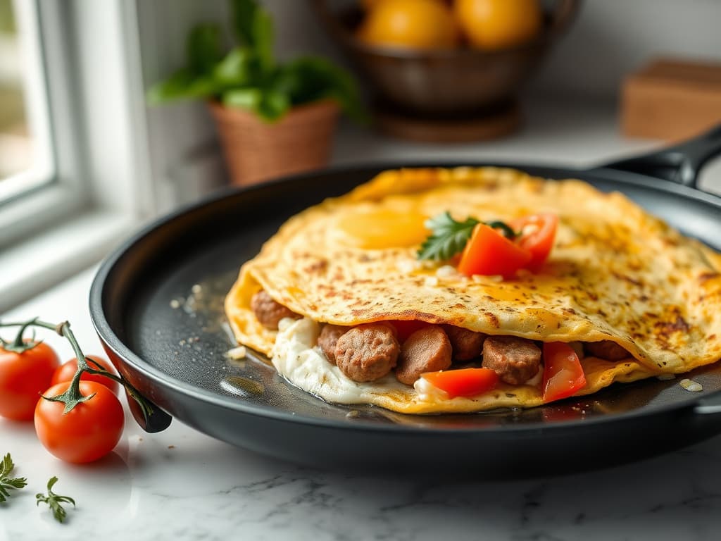 Cowboy Cooking Fold Over Omelette