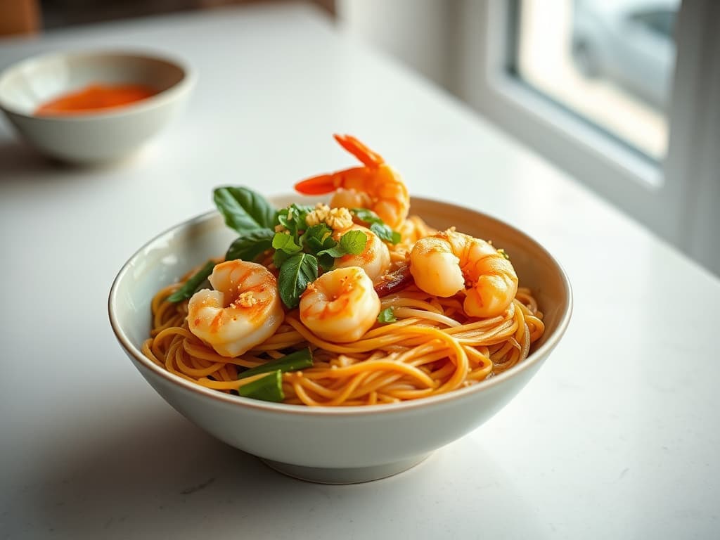 Pad Thai with Shrimp and Tamarind