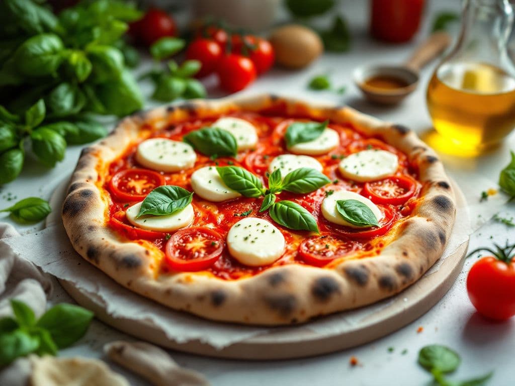 Homemade Margherita Pizza
