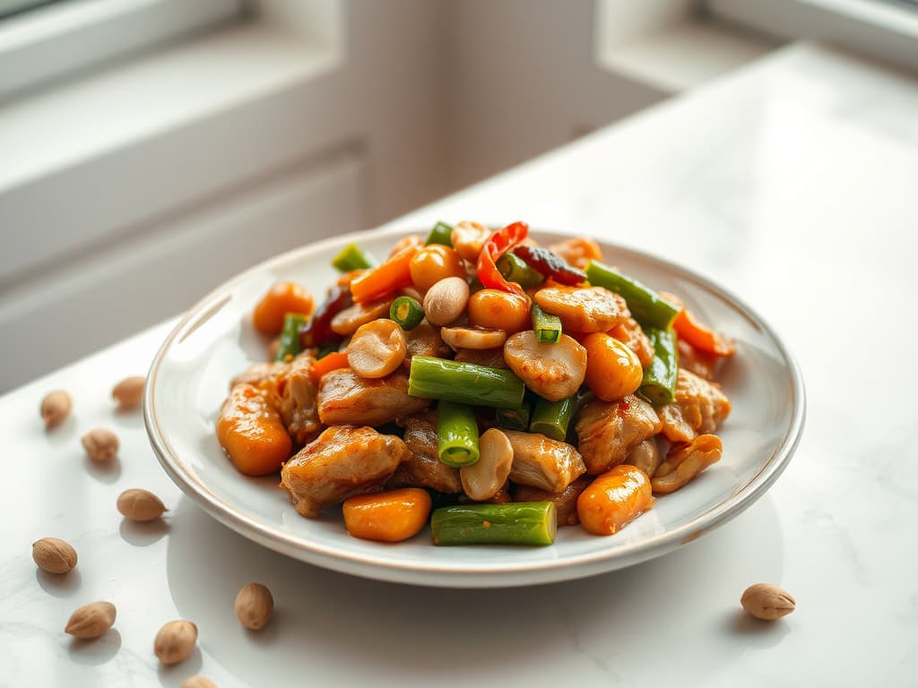 Szechuan Kung Pao Chicken with Peanuts