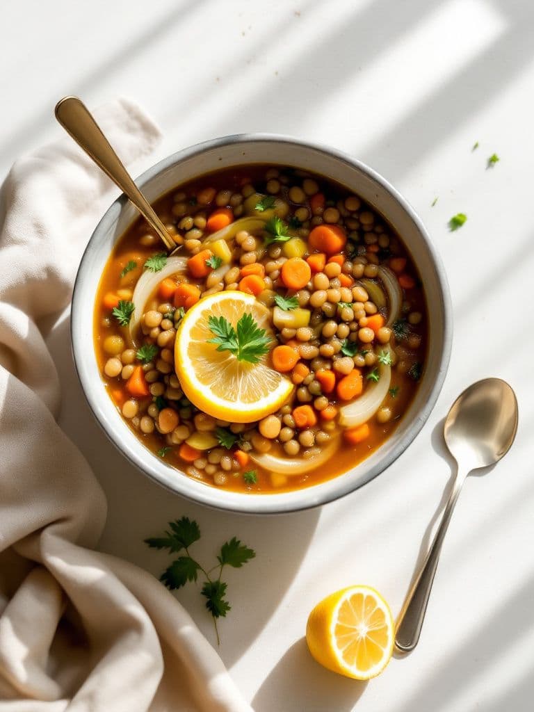 Lentil Soup with Lemon