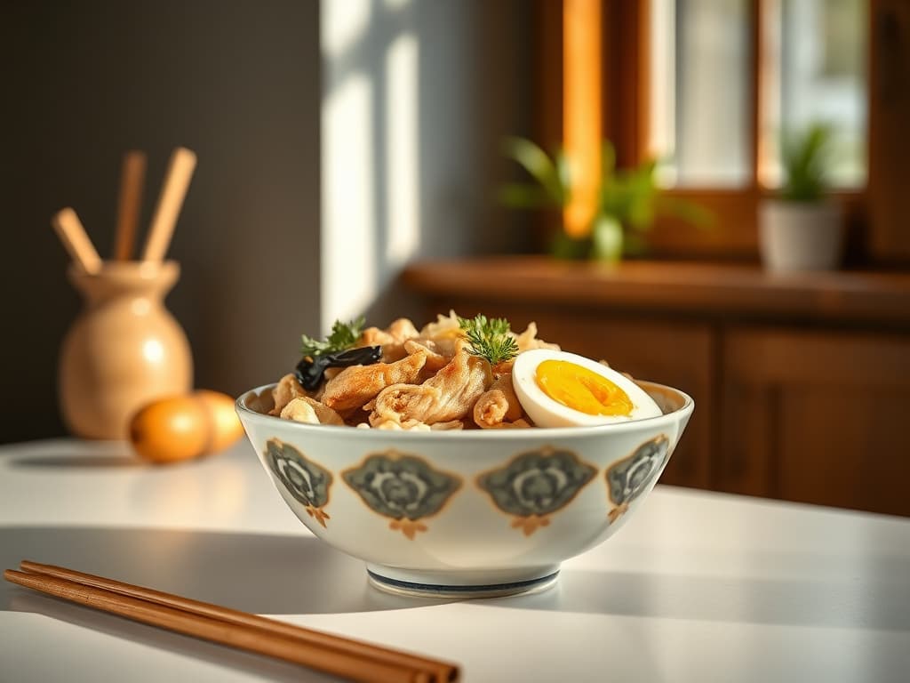 Oyakodon: Savory Chicken and Egg Rice Bowl