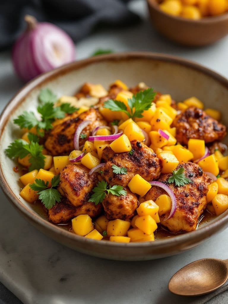 Jerk Chicken with Mango Salsa