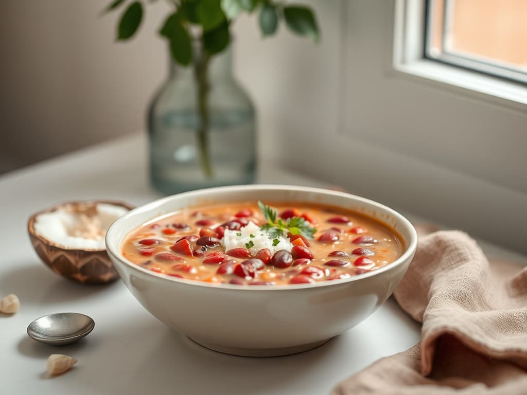 Easy Coconut Red Bean Soup