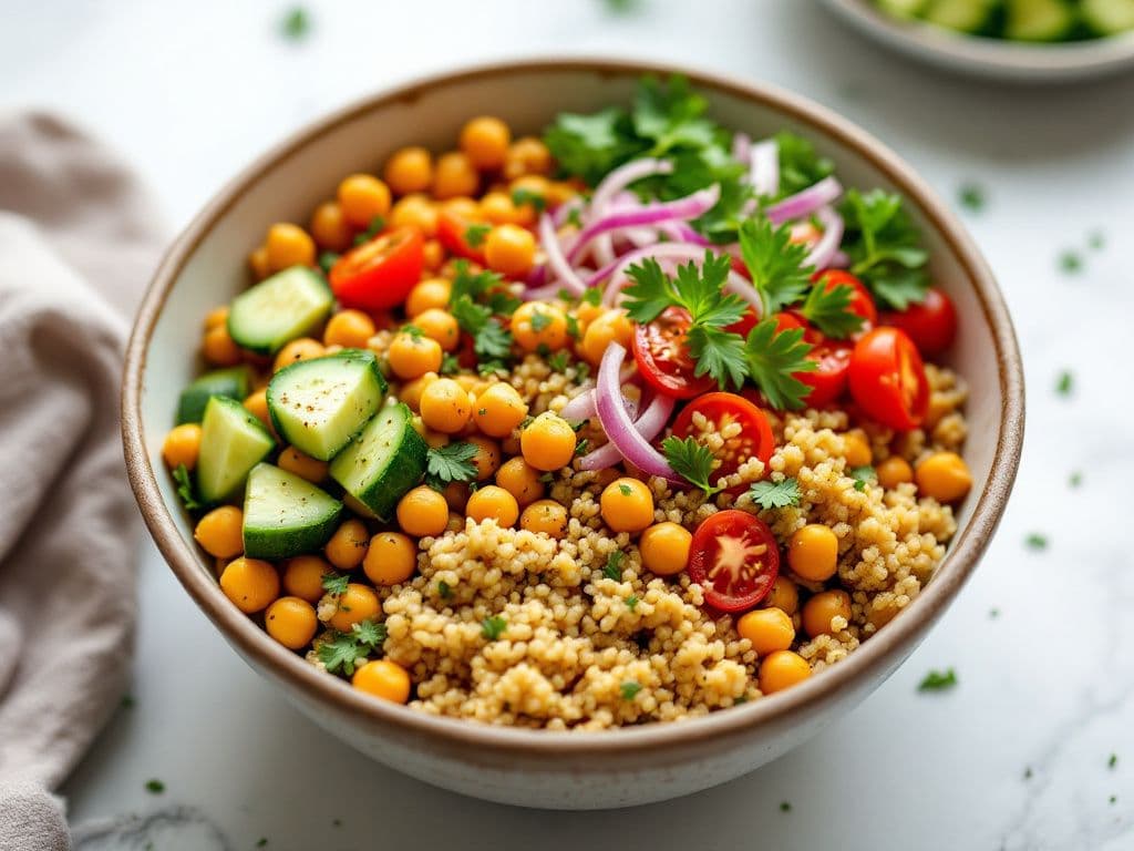 Middle Eastern Spiced Chickpea Bowl