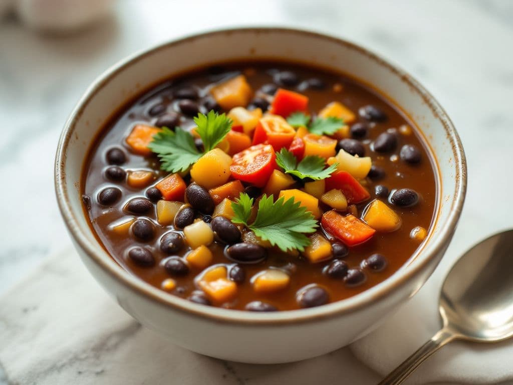 Spicy Caribbean Black Bean Soup
