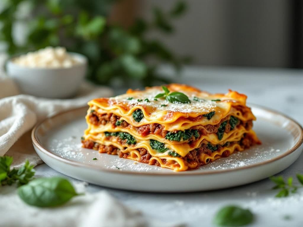 Classic Lasagna with Spinach and Ricotta
