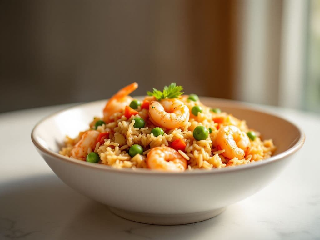 Garlic Shrimp Fried Rice