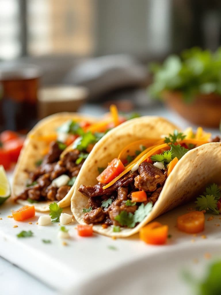 Korean BBQ Beef Tacos