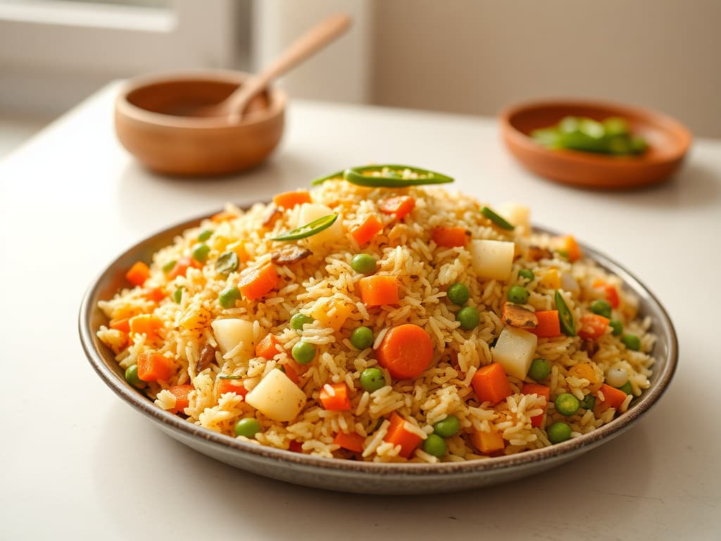 Vegetable Pulao (Spiced Rice with Veggies)