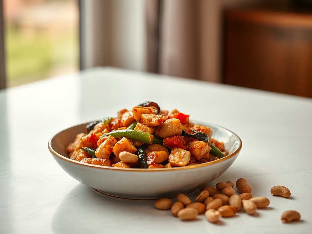 Kung Pao Chicken with Roasted Peanuts
