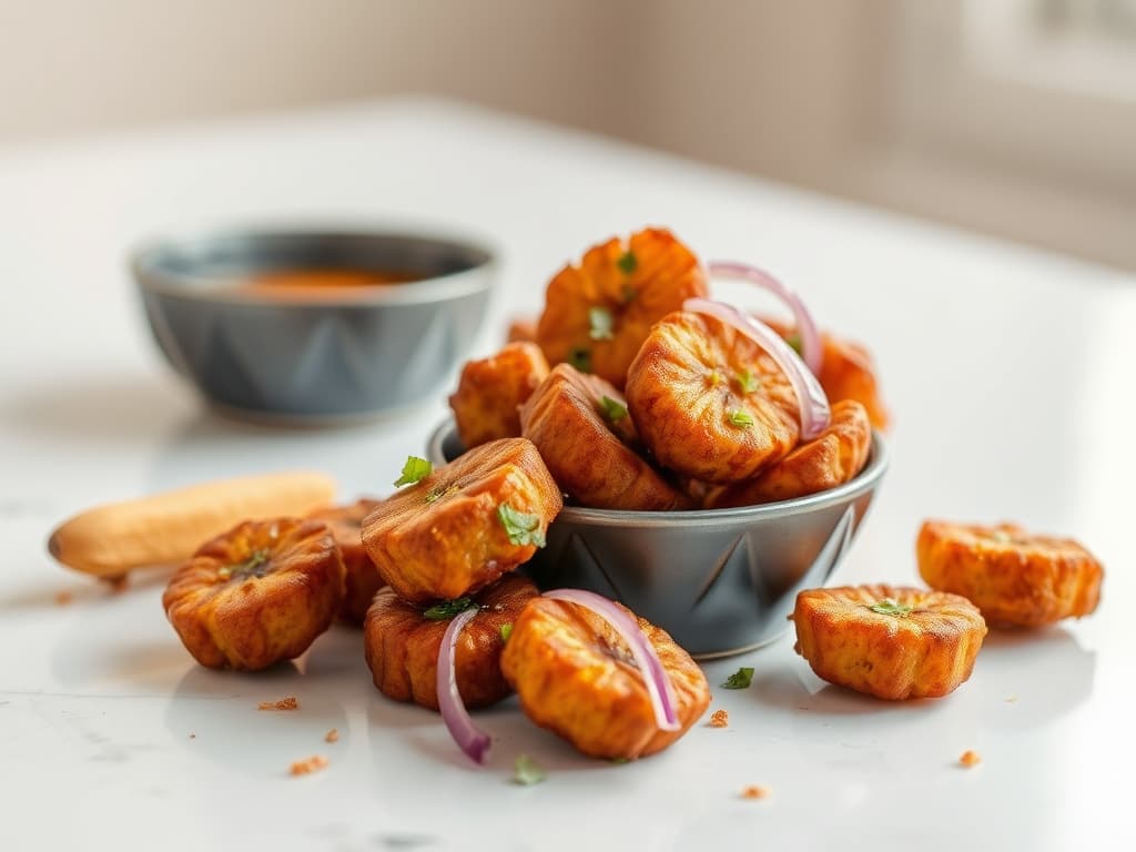 Spicy Ghanaian Kelewele (Ginger Plantain Bites)