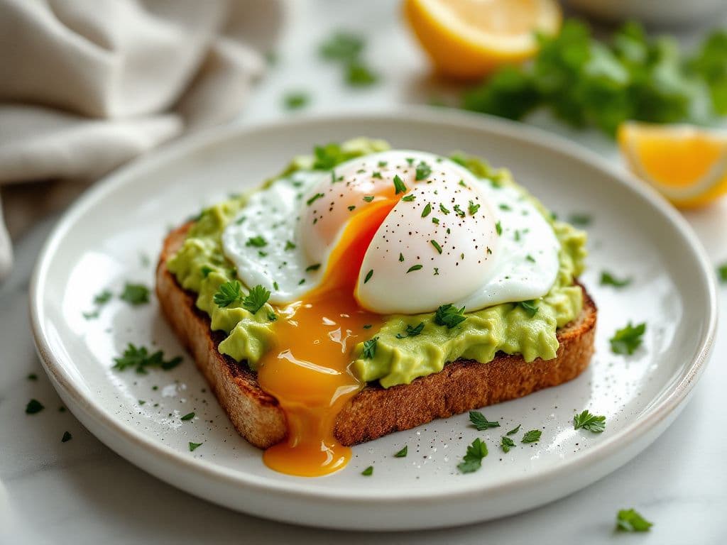 Savory Avocado Toast with Poached Egg
