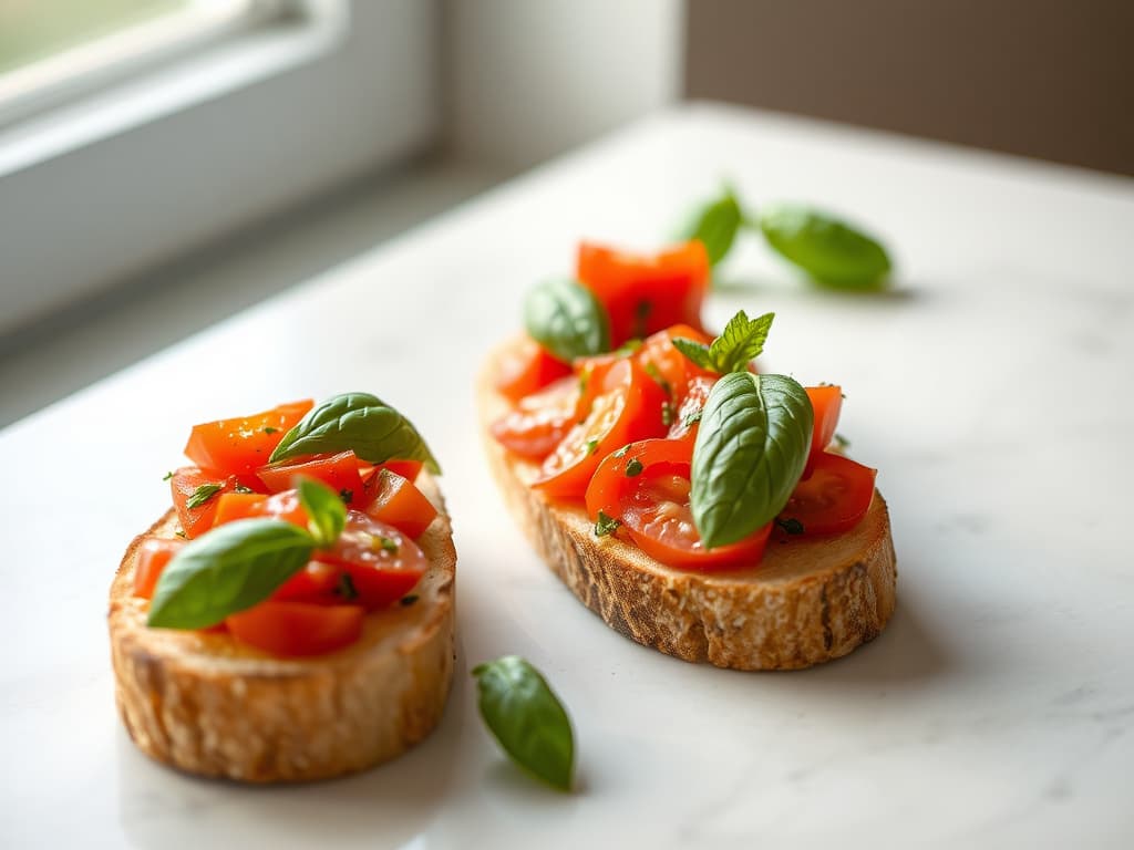 Fresh Tomato and Basil Bruschetta