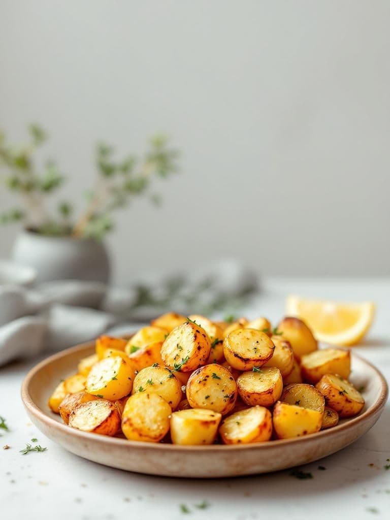 Lemon Garlic Roasted Potatoes
