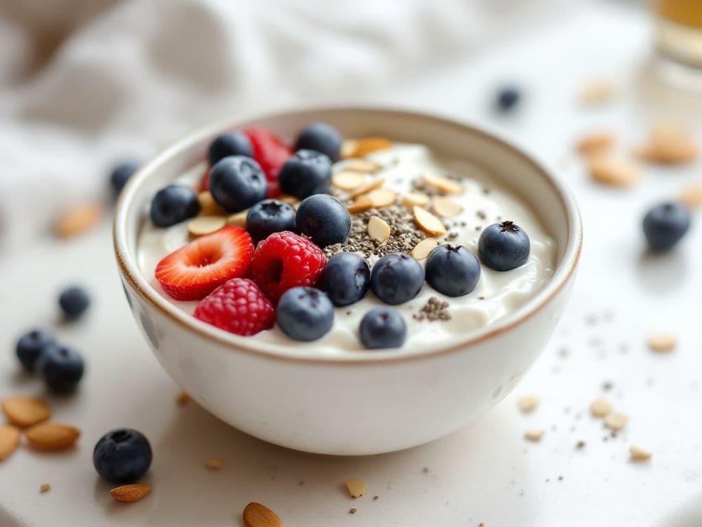 Greek Yogurt with Mixed Berries