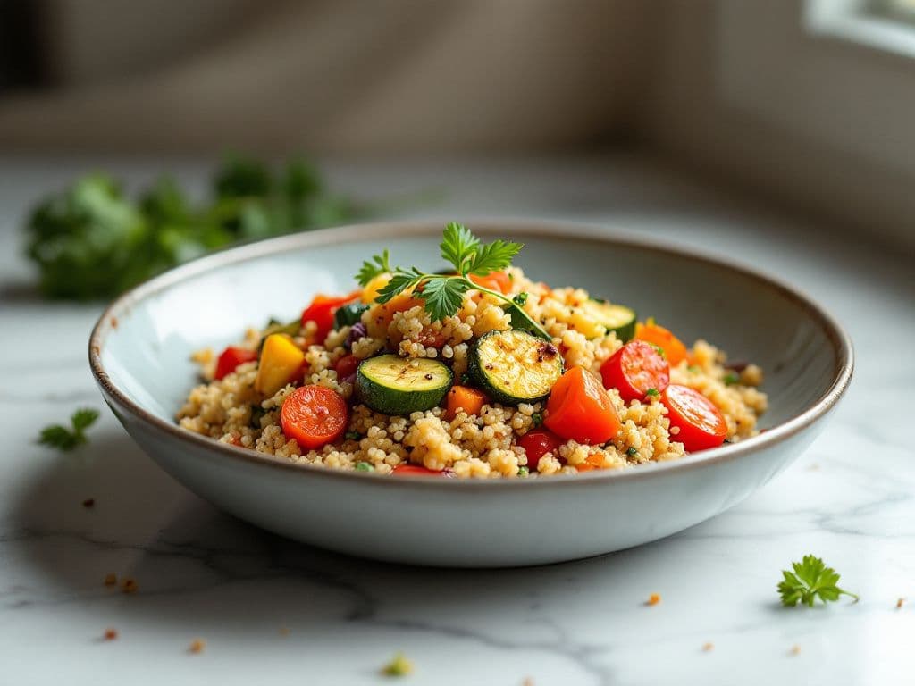 Roasted Vegetables with Quinoa