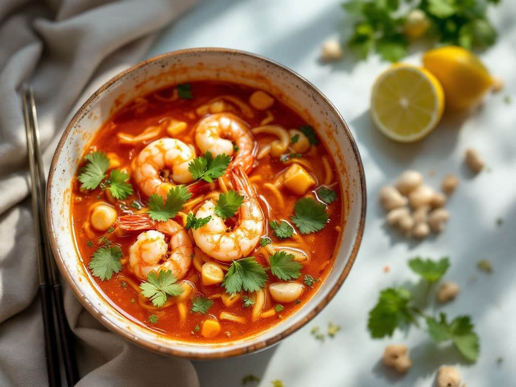 Tom Yum Soup with Shrimp