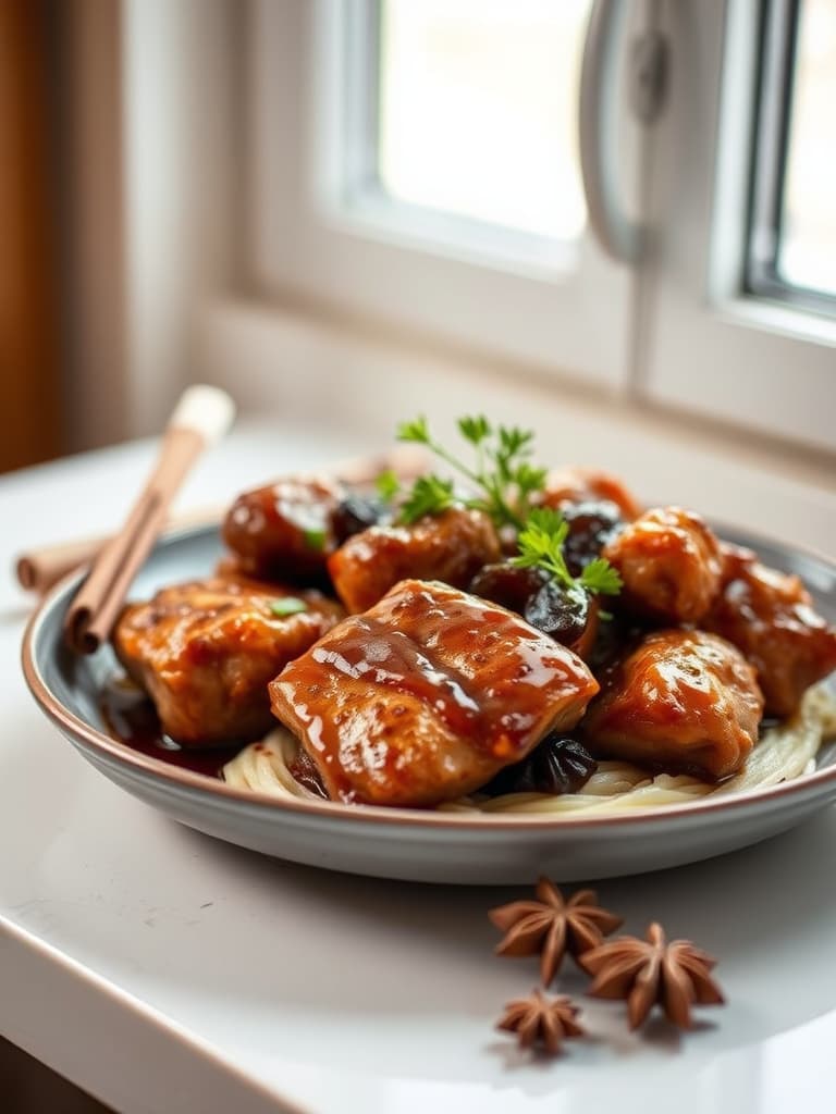 Slow-Braised Soy Sauce Chicken with Star Anise