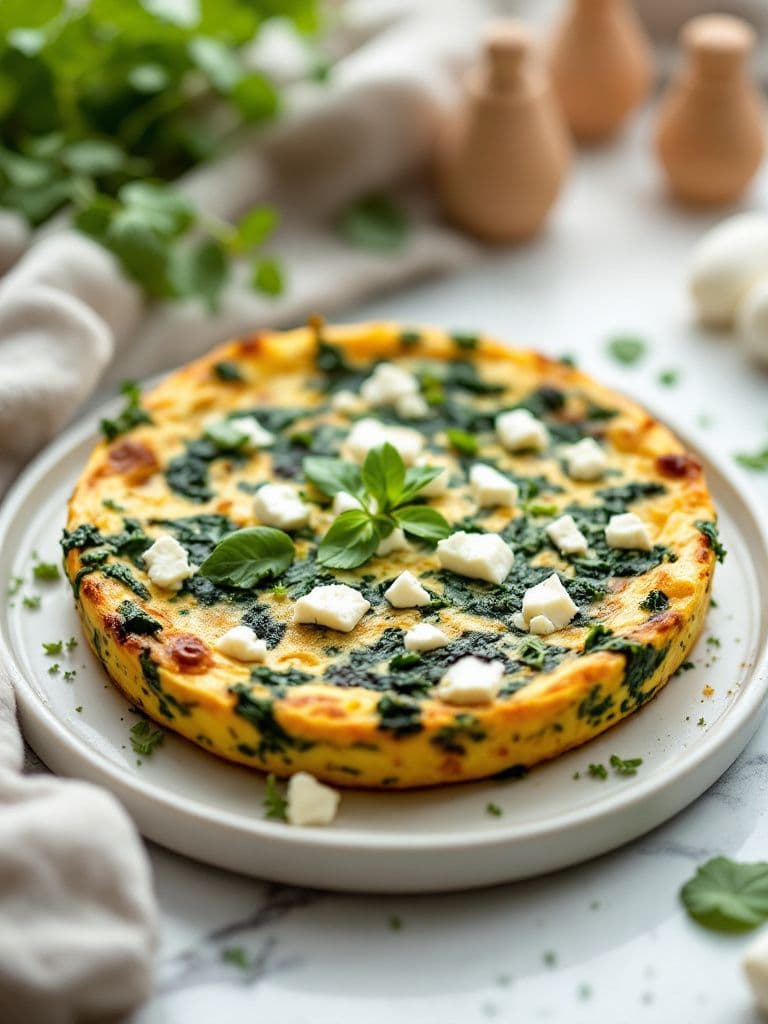 Savory Spinach and Feta Breakfast Frittata