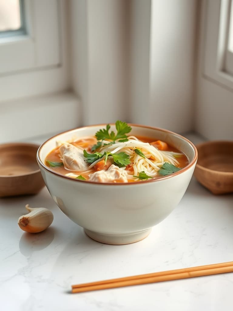 Silky Chicken Noodle Soup (Guay Teow Gai)