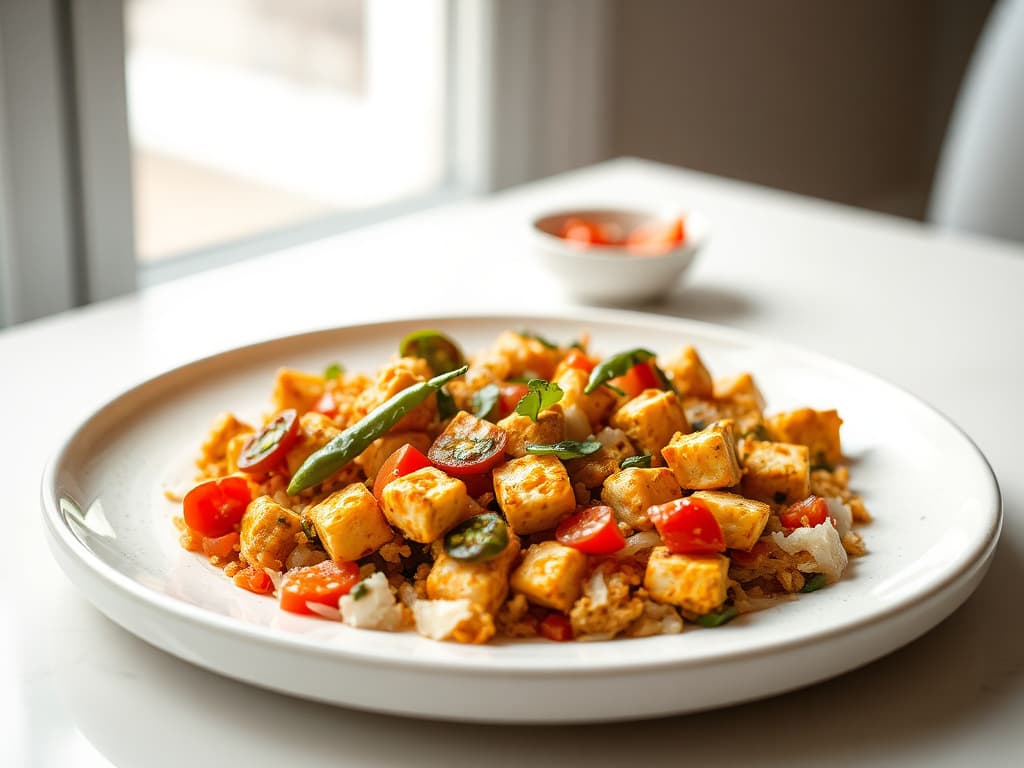 Spiced Paneer Bhurji (Scrambled Cottage Cheese)