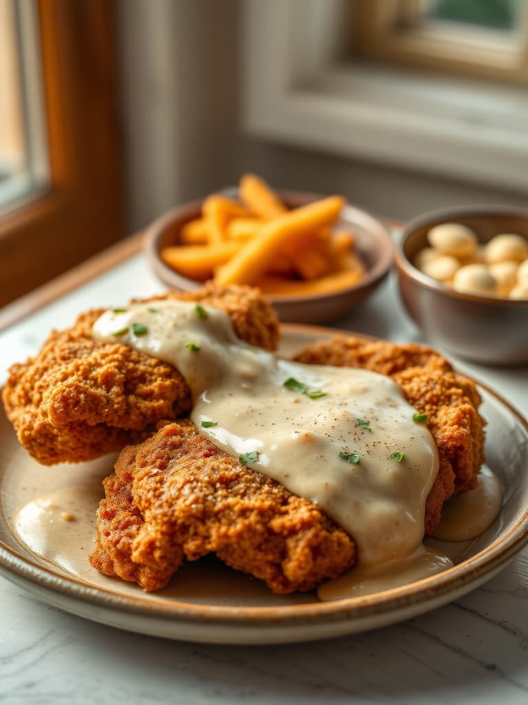Old-Fashioned Chicken Fried Steak with Gravy