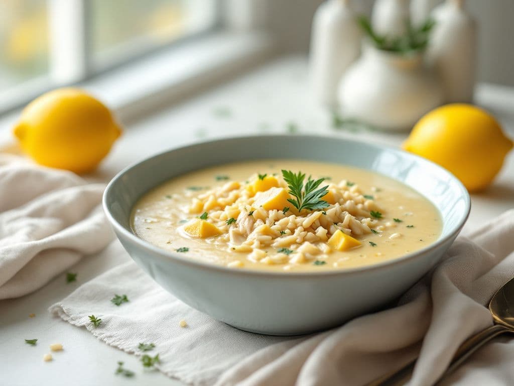 Greek Lemon Chicken Soup (Avgolemono)