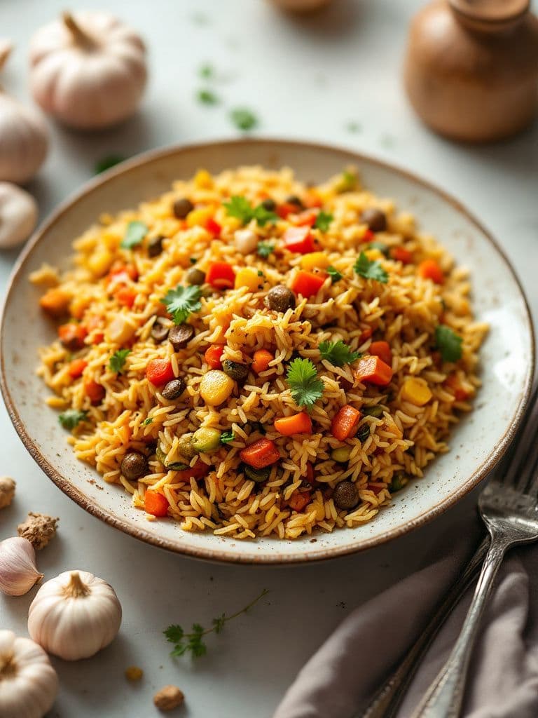 Vegetable Biryani with Spices