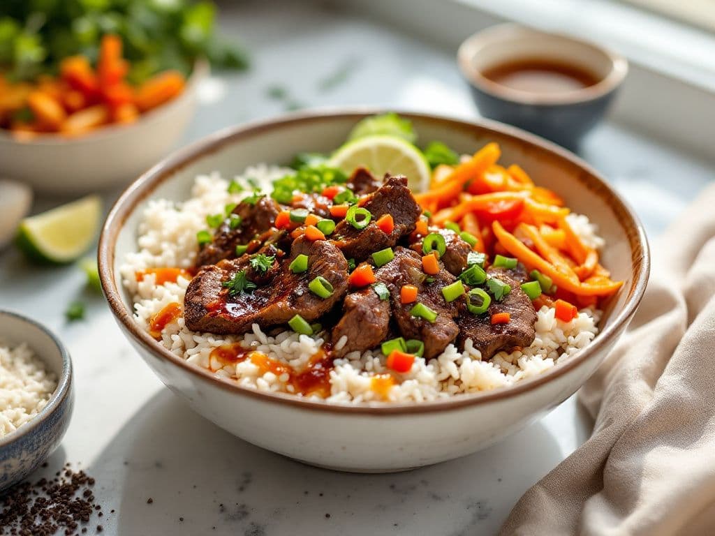 Korean BBQ Beef Bowls