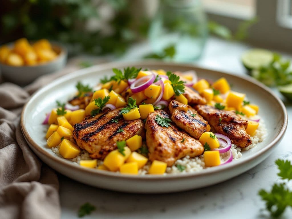 Jerk Chicken with Mango Salsa