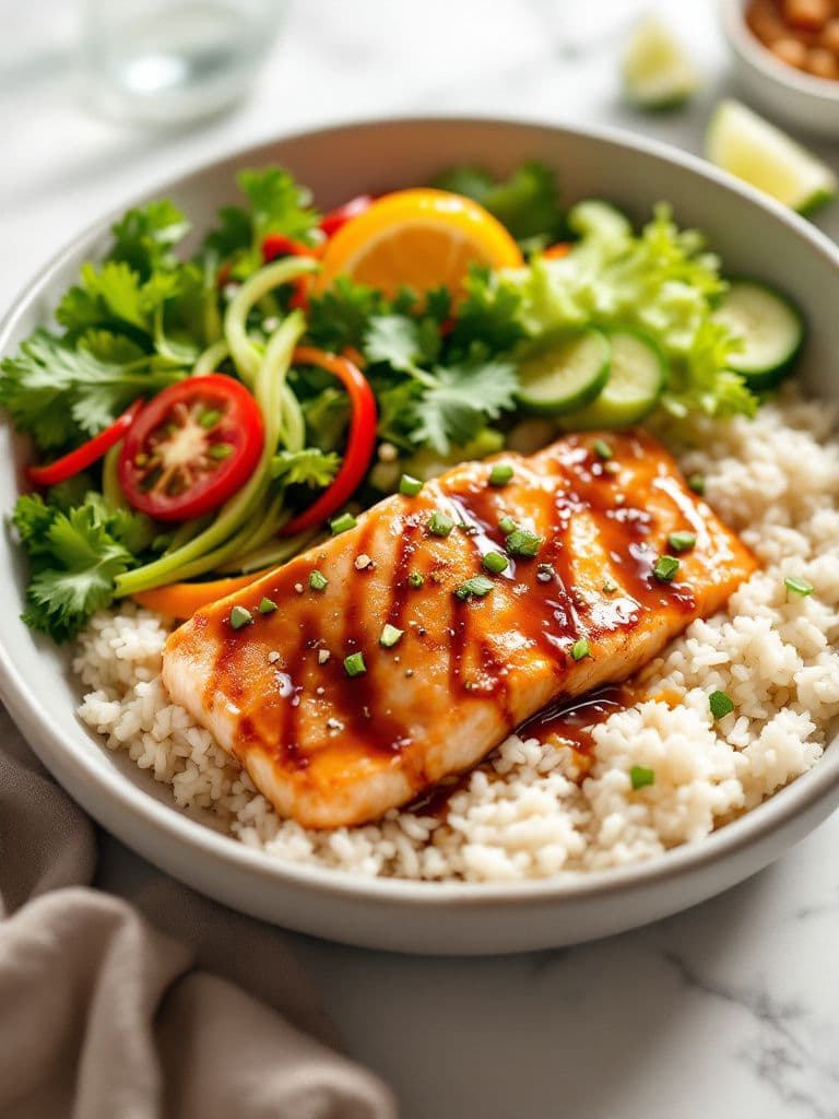 Teriyaki Salmon Bowls